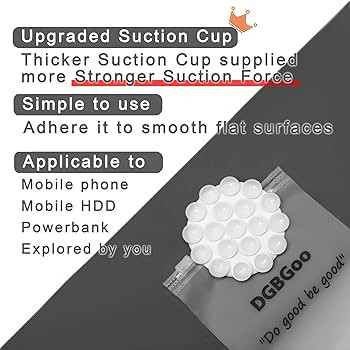 DGBGoo 5 PCS Suction Phone Case Adhesive Silicone Suction Cup Phone Holder Case for Hand Mobile D... | Amazon (US)