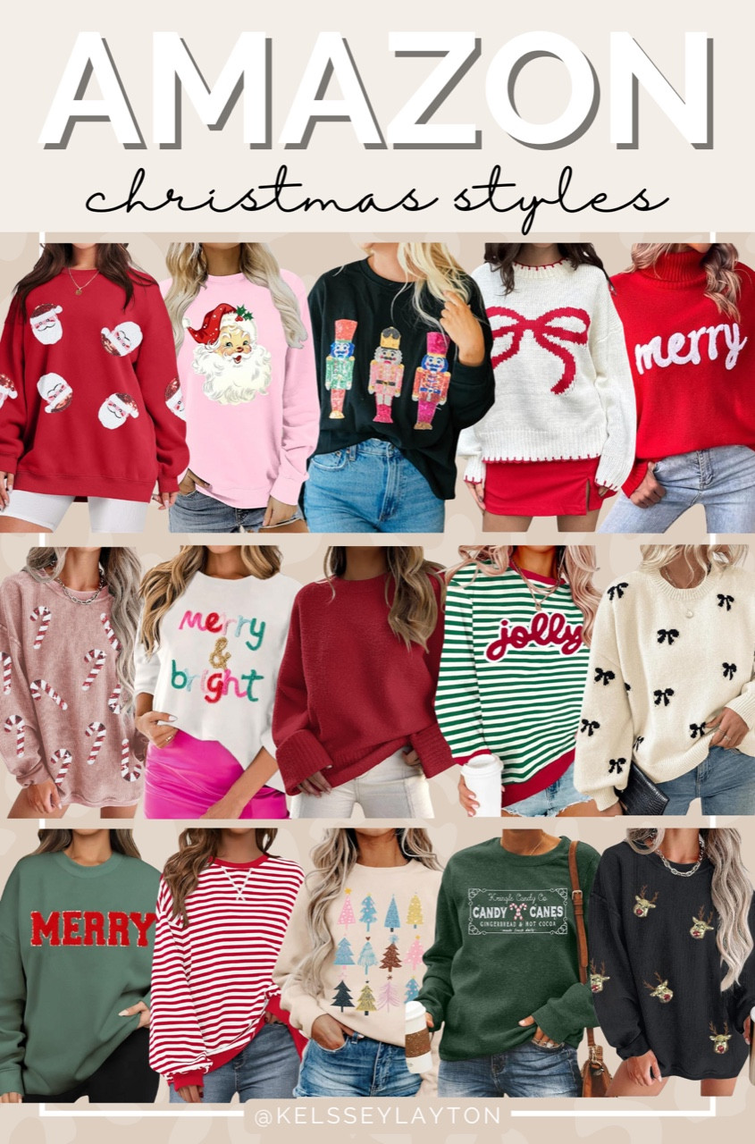 Amazon Christmas sweater, Amazon fashion, Christmas sweatshirt 

#LTKHoliday #LTKSaleAlert #LTKFindsUnder50