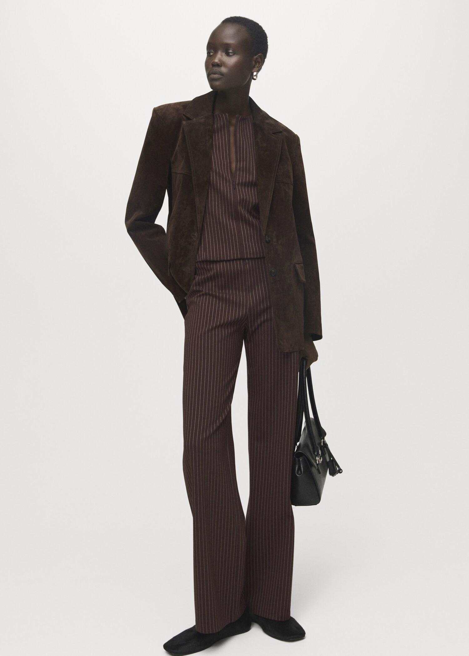 Straight-fit pants with elastic waist - Women | MANGO USA | Mango (US/MX/AU)