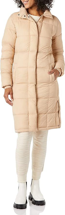 Amazon Essentials Women's Lightweight Quilted Longer Length Coat | Amazon (US)
