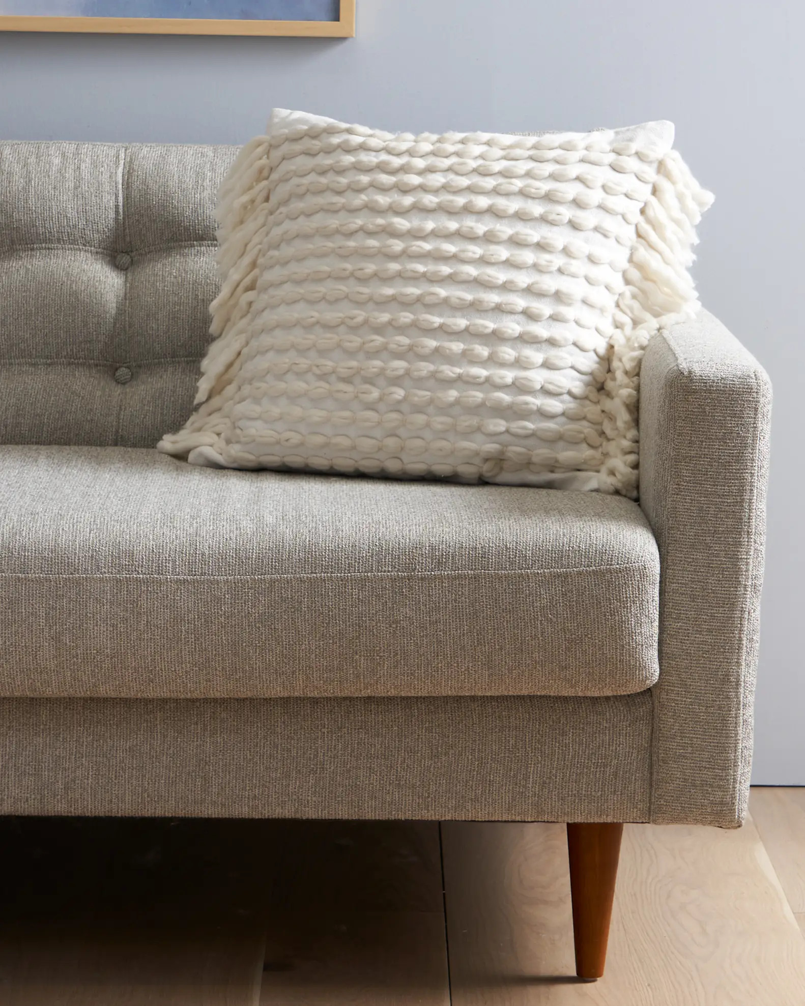 Dana Wool Fringe Pillow Cover in Ivory | Quince