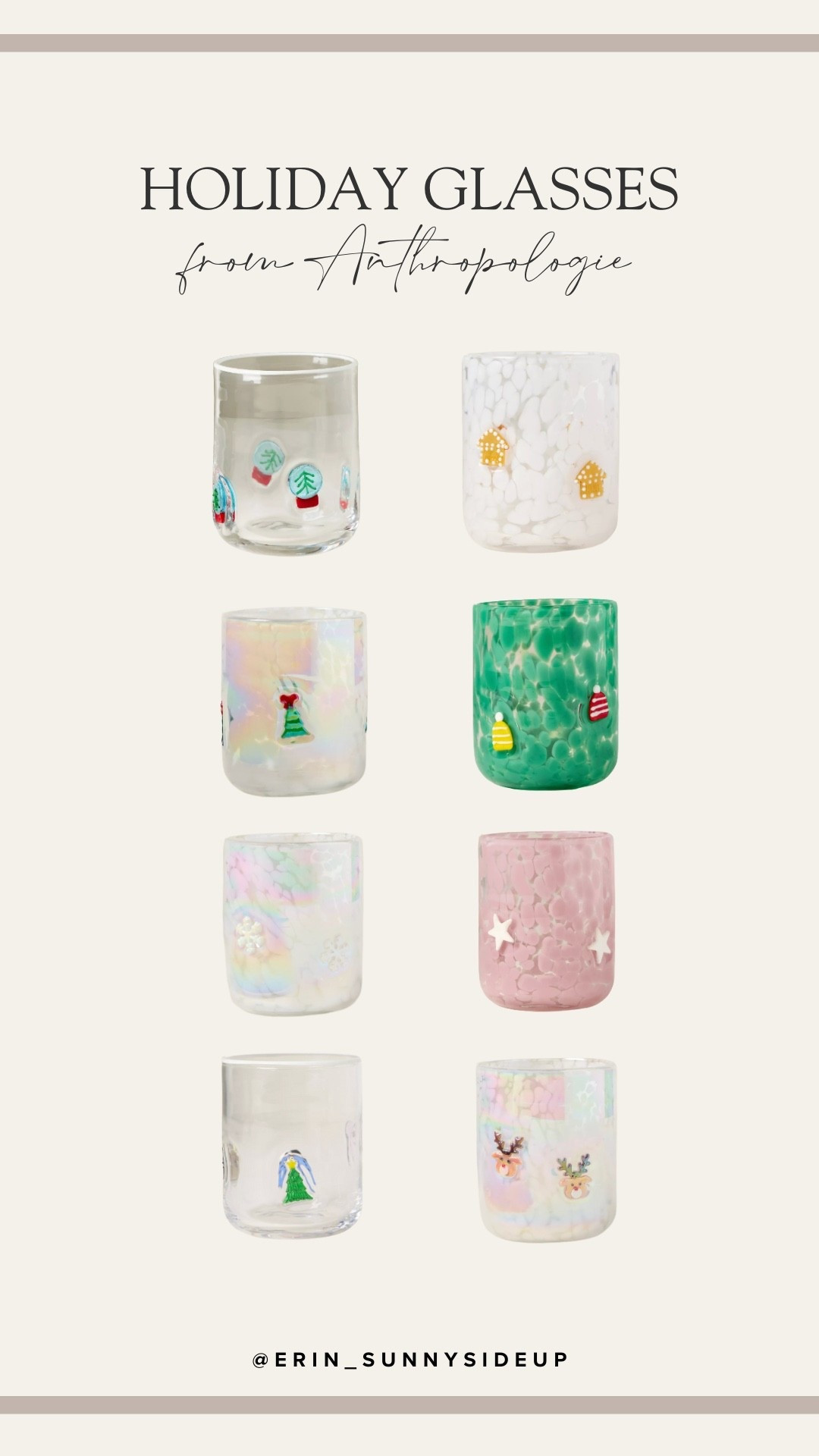 Holiday icon glasses from Anthropologie! These glasses are my favorite especially for gifting 🤍

#LTKGiftGuide #LTKHoliday #LTKHome