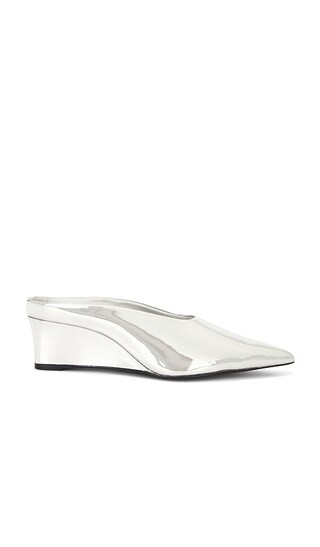 Pointed Gala Wedge Pump in Silver | Revolve Clothing (Global)