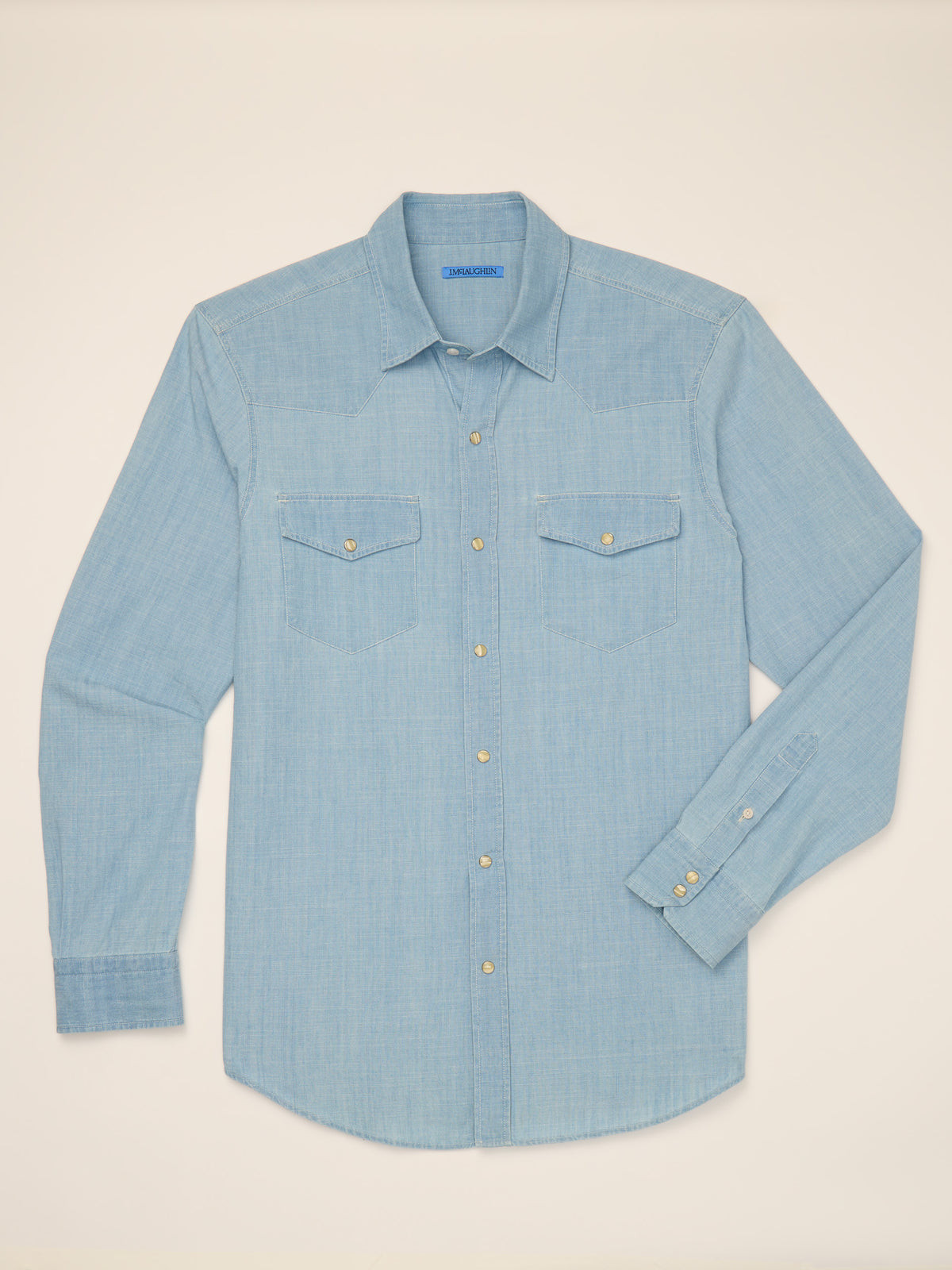 Ace High Woven Chambray Shirt | J.McLaughlin