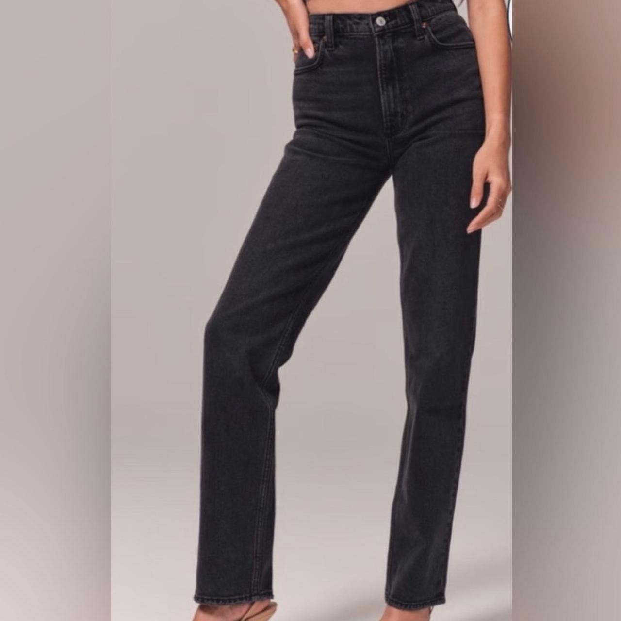 Abercrombie & Fitch Women's Jeans - Black - 10 | Depop US