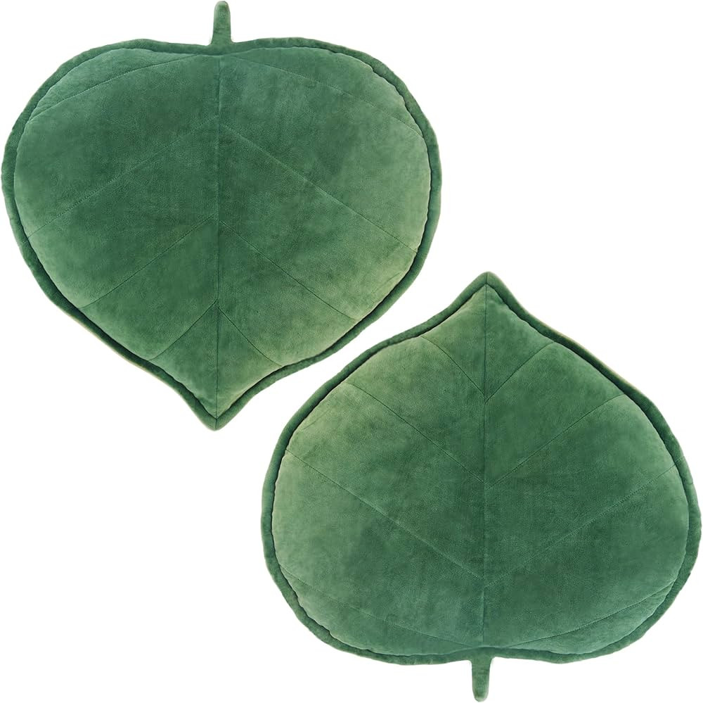 ML.ENJOY Leaf Shaped Pillow, 3D Plant Pillow, Cute Throw Pillows, Decorative Pillows for Bed, Suc... | Amazon (US)