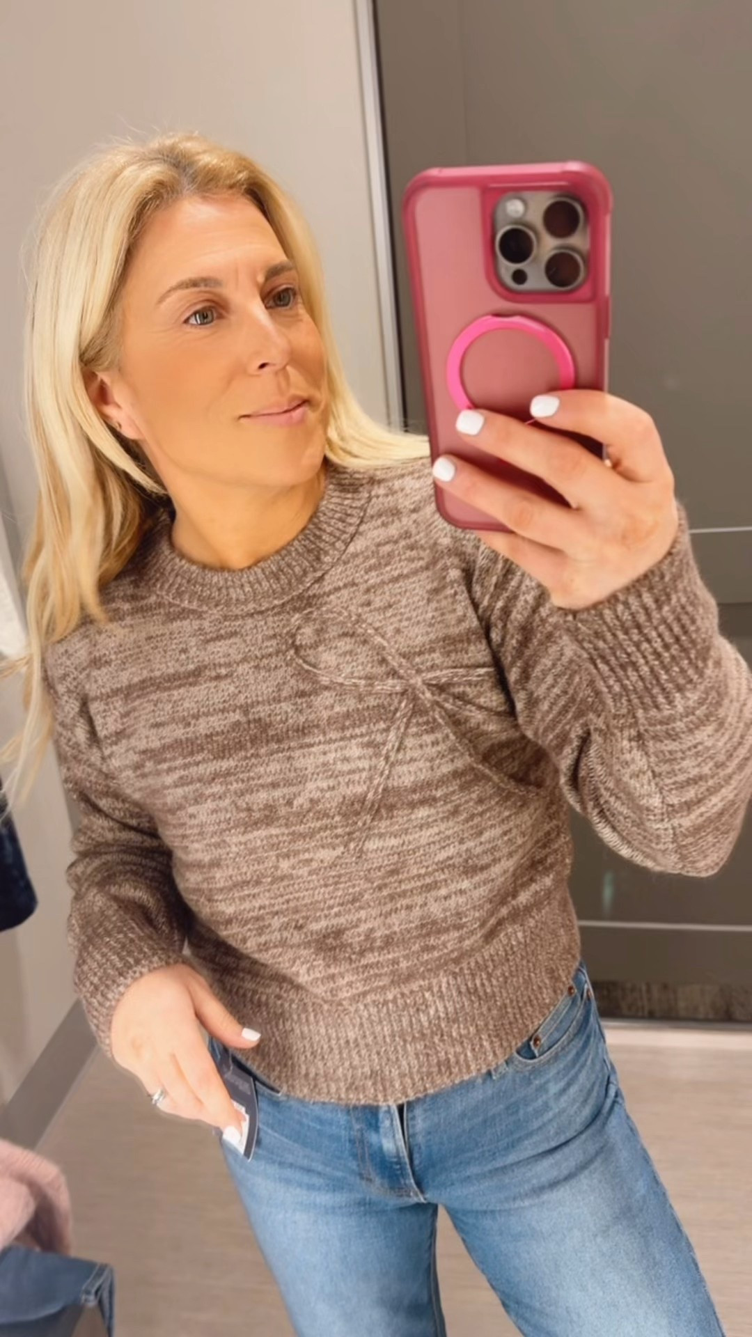 This sweater with the bow detail is beautiful ❤️

#LTKdayinmylife #LTKootd