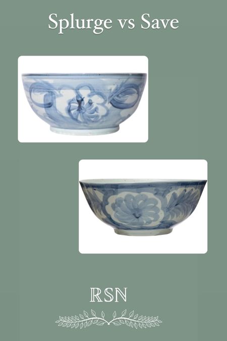 Hand painted blue and white bowl
Fruit bowl
Blue and white ceramic bowl
Splurge vs save 

#LTKhome #LTKSpringSale #LTKSeasonal