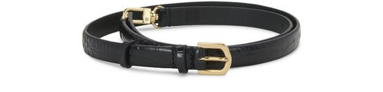 Double clasp leather belt croco - TOTEME | 24S US
