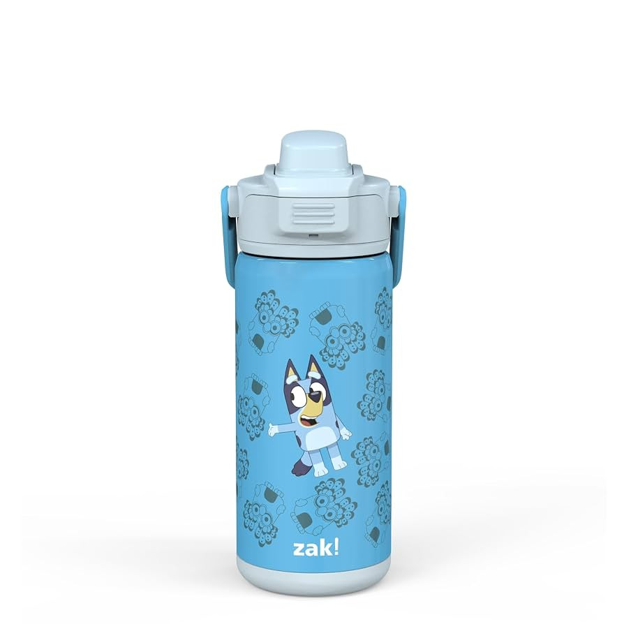 Zak Designs Beacon Insulated Bottle, Bluey - 14 oz - Durable Stainless Steel - Double-Wall Vacuum... | Amazon (US)