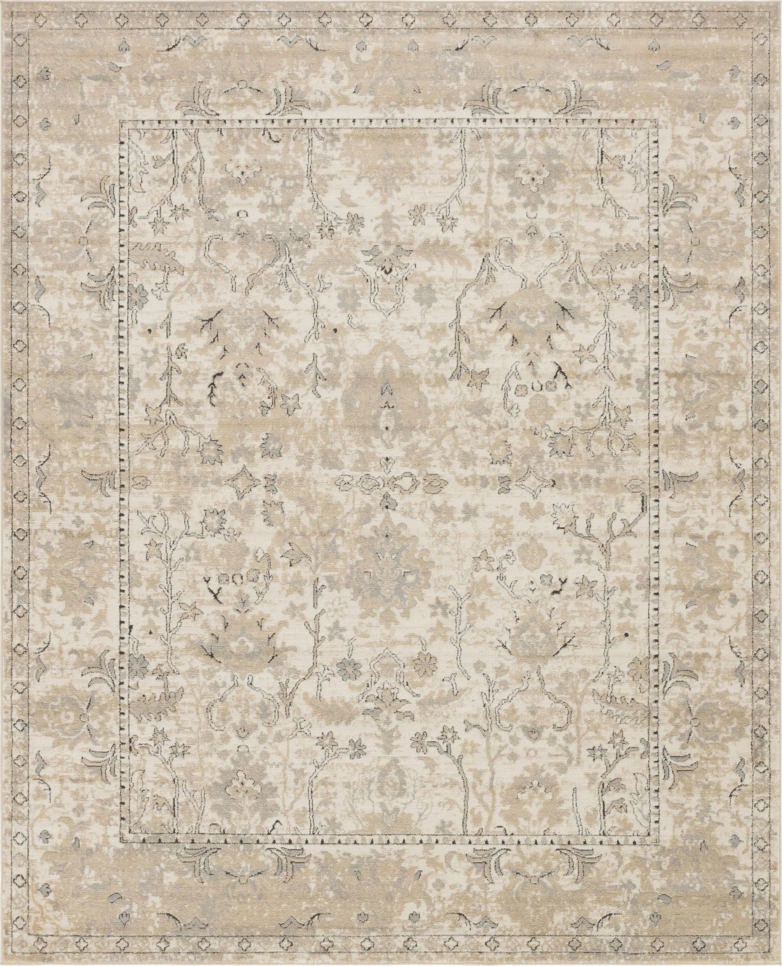 Unique Loom Vintage Floral Central Portland Area Rug or Runner | Walmart (US)