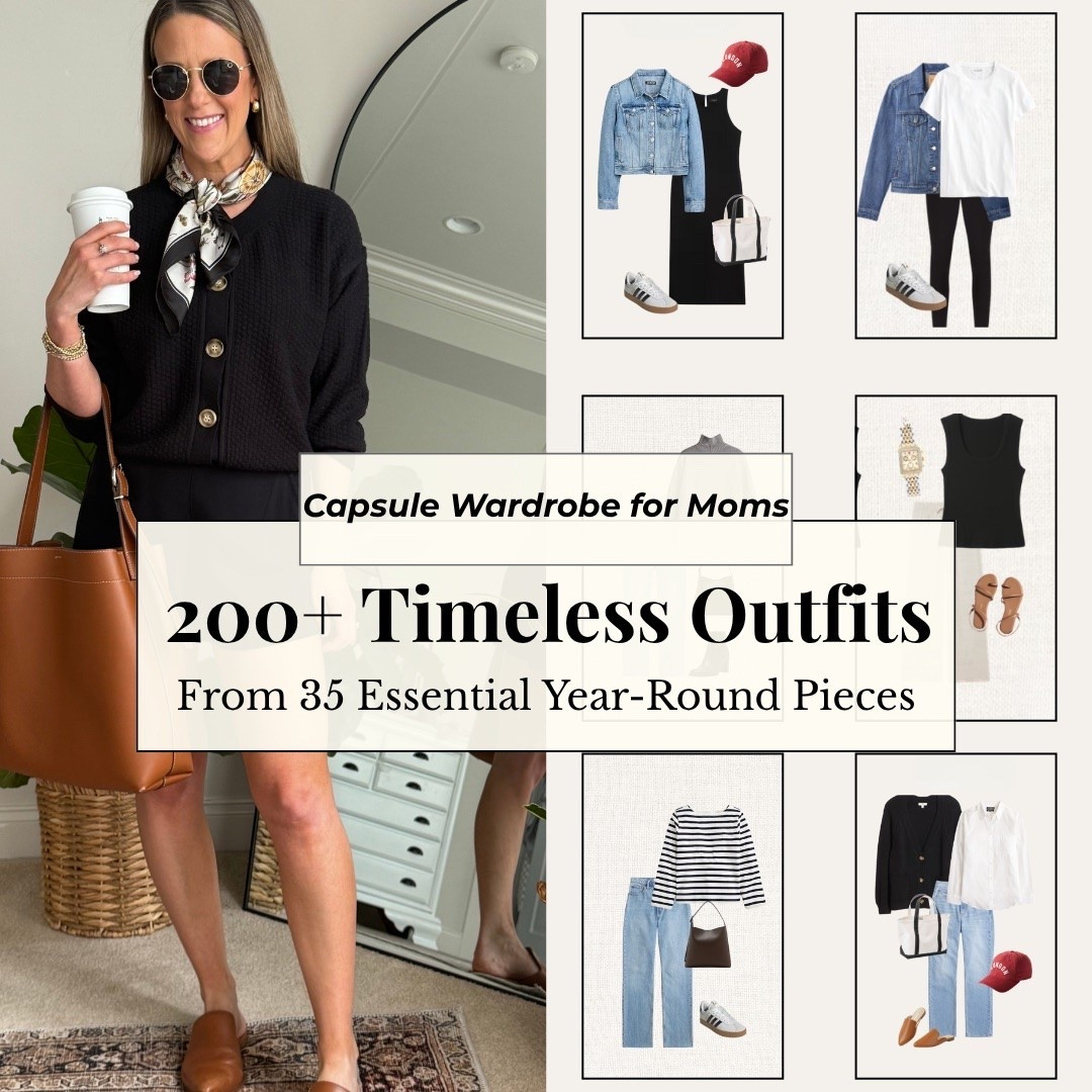 35 Piece Year-Round Capsule Wardrobe 🤍

Over 200 outfit ideas.
One simplified closet.

This is my complete year-round capsule wardrobe designed for real life — work, weekends, church, school drop-off, and everything in between.

Inside you’ll find:
• 35 versatile, timeless pieces
• A cohesive neutral color palette
• 200+ mix-and-match outfit combinations
• Simple outfit formulas you can repeat
• A wardrobe that works in every season

No trends.
No constant shopping.
No decision fatigue.

Just fewer pieces, more outfits, and easier mornings.

Perfect for:
• Capsule wardrobe for moms
• Year-round capsule wardrobe
• Minimalist wardrobe guide
• Classic style outfits
• Mom capsule wardrobe
• Outfit formulas for busy women
• Neutral wardrobe essentials

If you want a closet that feels calm, cohesive, and actually functional — this is your starting point.



#LTKSeasonal #LTKmomlife #LTKSaleAlert

#LTKootd #LTKmomlife #LTKgrwm