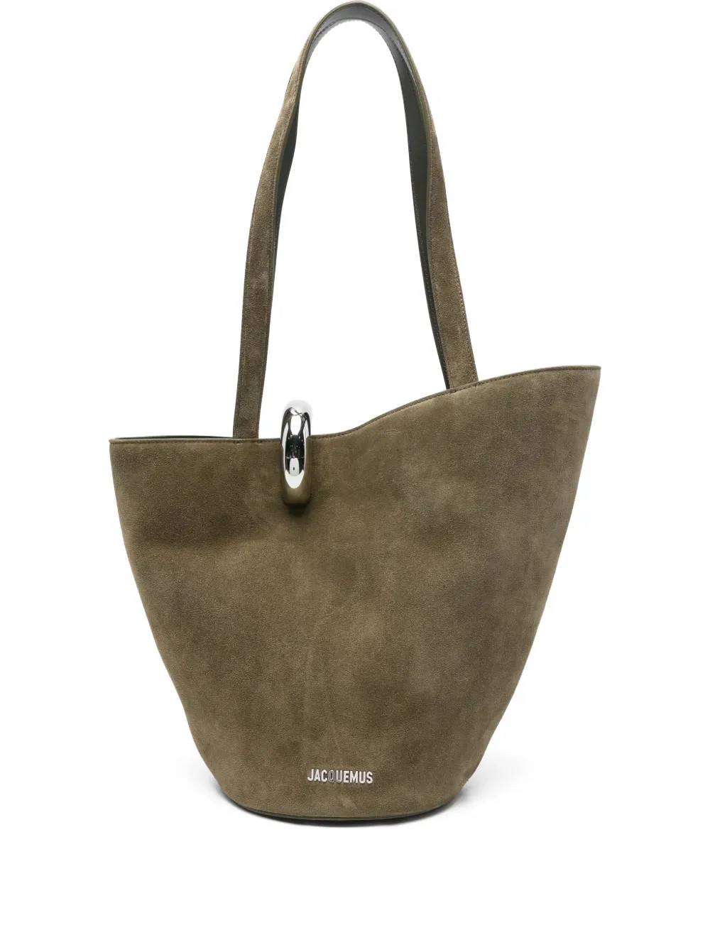 Jacquemus The Bamba Suede Tote Bag | Green | FARFETCH | Farfetch Global