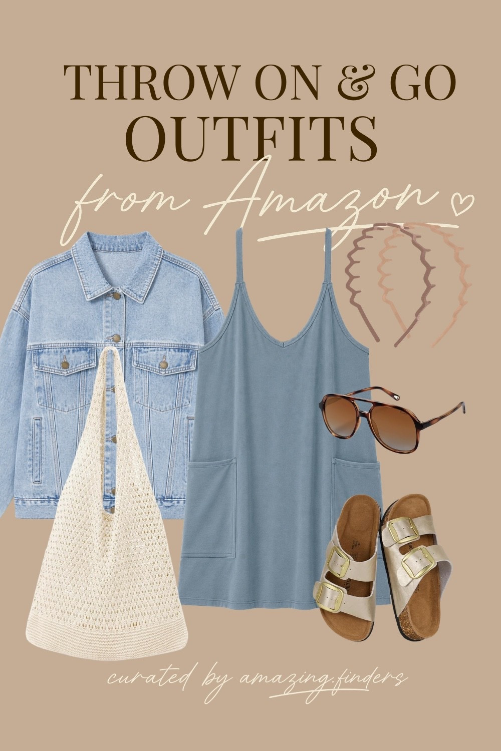 Lentta Womens Athletic Sleeveless Mini Dress with Built-in Shorts V Neck Spaghetti Strap Sundress,
SOJOS Retro Polarized Aviator Sunglasses Womens Mens Classic 80s 90s Vintage Trendy Square Aviators SJ2174,
hatisan Crochet Bags for Women - Summer Beach Tote, Aesthetic Hippie Knit Bag,
AUTOMET Women's Oversized Jeans Jacket, Classic Button Down Denim Jacket with Chest Pockets, Loose Fit Boyfriend Style Coat,
Project Cloud 100% Genuine Leather Flat Sandals for Women 2026 Comfortable Beach Essentials Womens Sandals Memory Foam Vacation Essentials Slides for Women Footwear (Santorini)
Kitsch Zig Zag Headbands for Women – Fashion Accessories for Slicked Back Styles - Comfortable Wavy Headbands | Comb Headband with Teeth | Ideal Gifts for Women - Neutral - 2 pcs

#LTKfitnessgoals #LTKmomlife #LTKActive