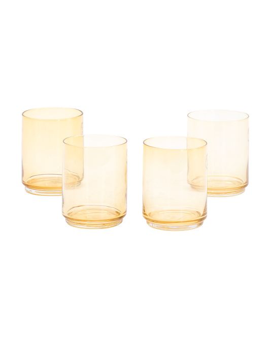 Set Of 4 Tuscany Stackable Tall Glasses | TJ Maxx