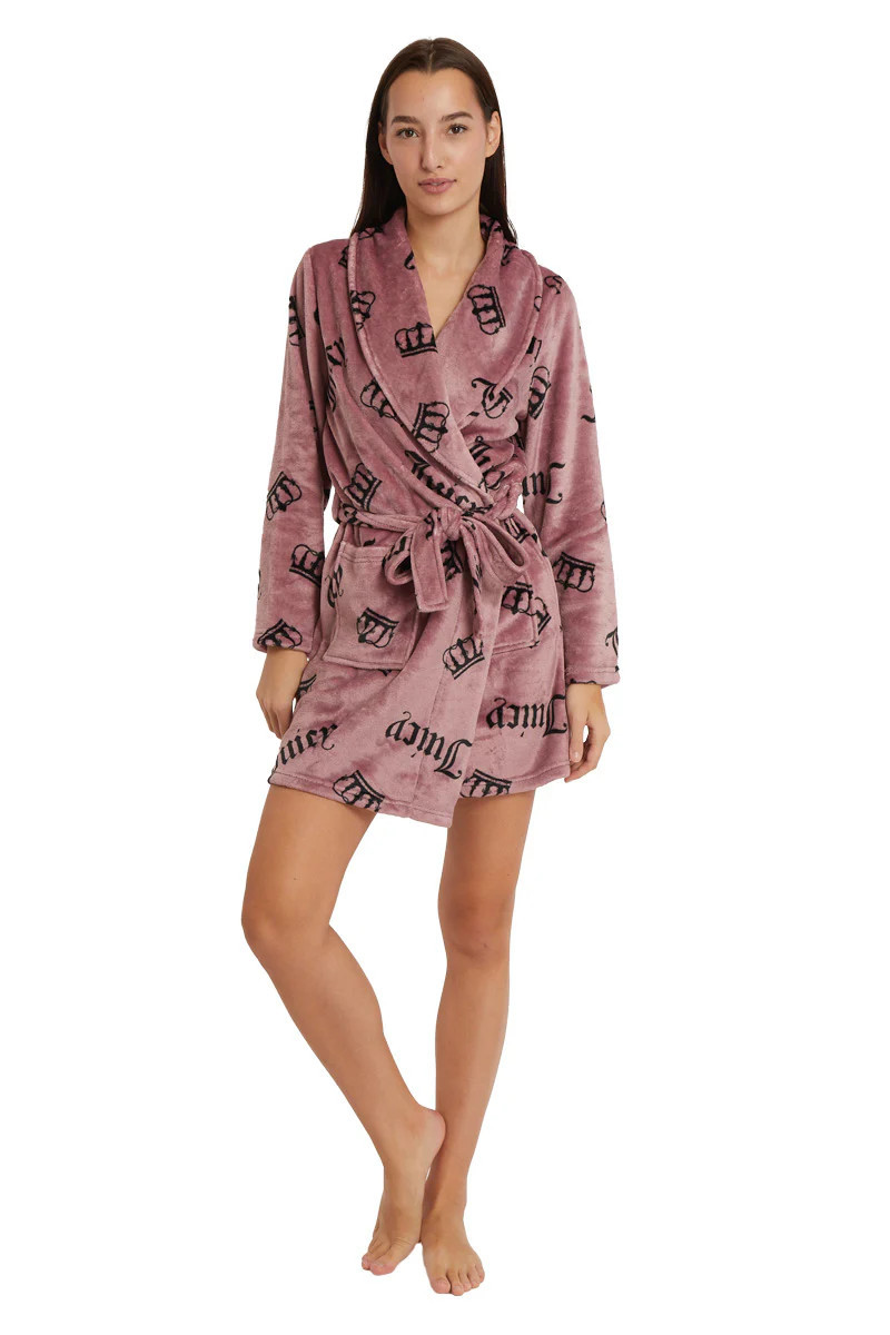 Shawl Collar Plush Robe | Juicy Couture