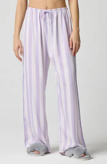 Drawstring Waist Satin Pajama Pants | Nordstrom