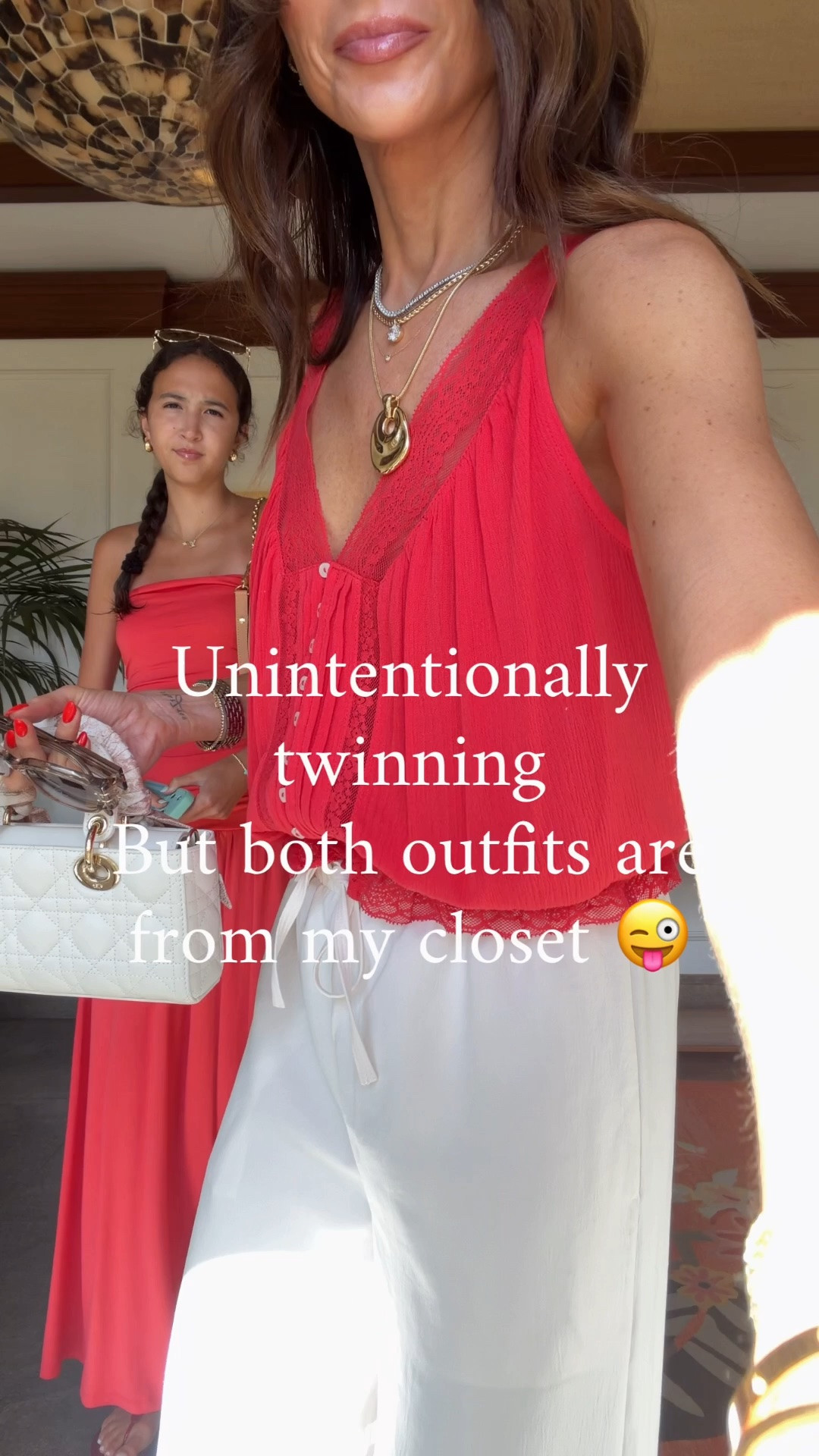 Unintentionally twinning, but I shouldn’t be surprised since both outfits came from my closet 😜 I can’t believe she’s than me

#LTKgrwm #LTKOver40 #LTKmomlife