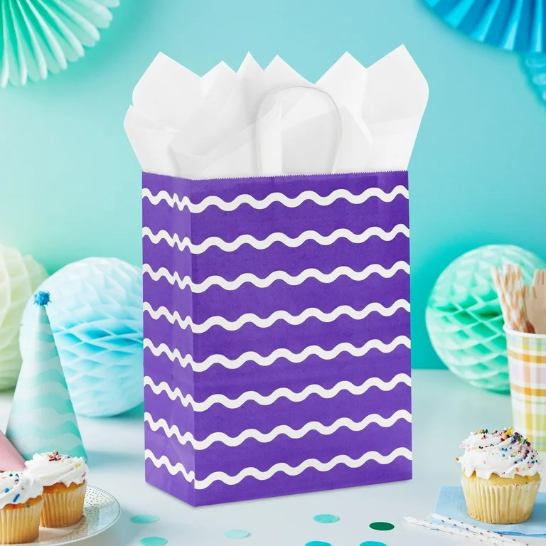 Hallmark Large Gift Bag (Purple Ripples) | Walmart (US)