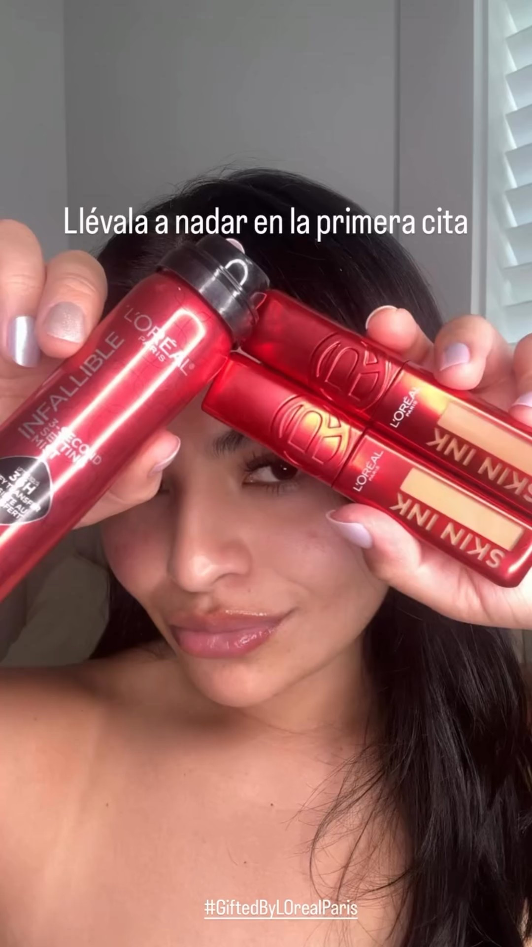 Dicen que me lleves a nadar en la primera cita… pero mi maquillaje no se mueve ni con olas 🌊💄
 @lorealparis 

#waterproofmakeupहुआ #firstdate #loréalparis #latinabeauty #atlantacontentcreator #atlantainfluencer