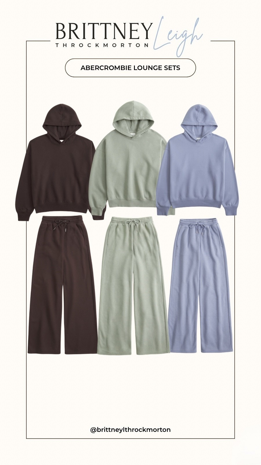 Lounge sets from Abercrombie which closely resemble Alo but if you aren’t wanting to spend over a hundred dollars these sweats are a great 

#LTKFindsUnder100 #LTKCyberWeek #LTKGiftGuide