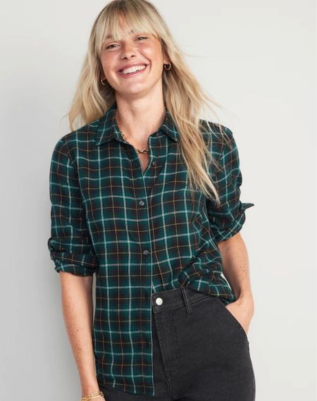 Old Navy, 50% off!
Plaid Flannel Classic Shirt for Women, holiday outfit, date night outfit, plaid shirt, button up shirt, fall ideas

#LTKsalealert #LTKSeasonal #LTKstyletip