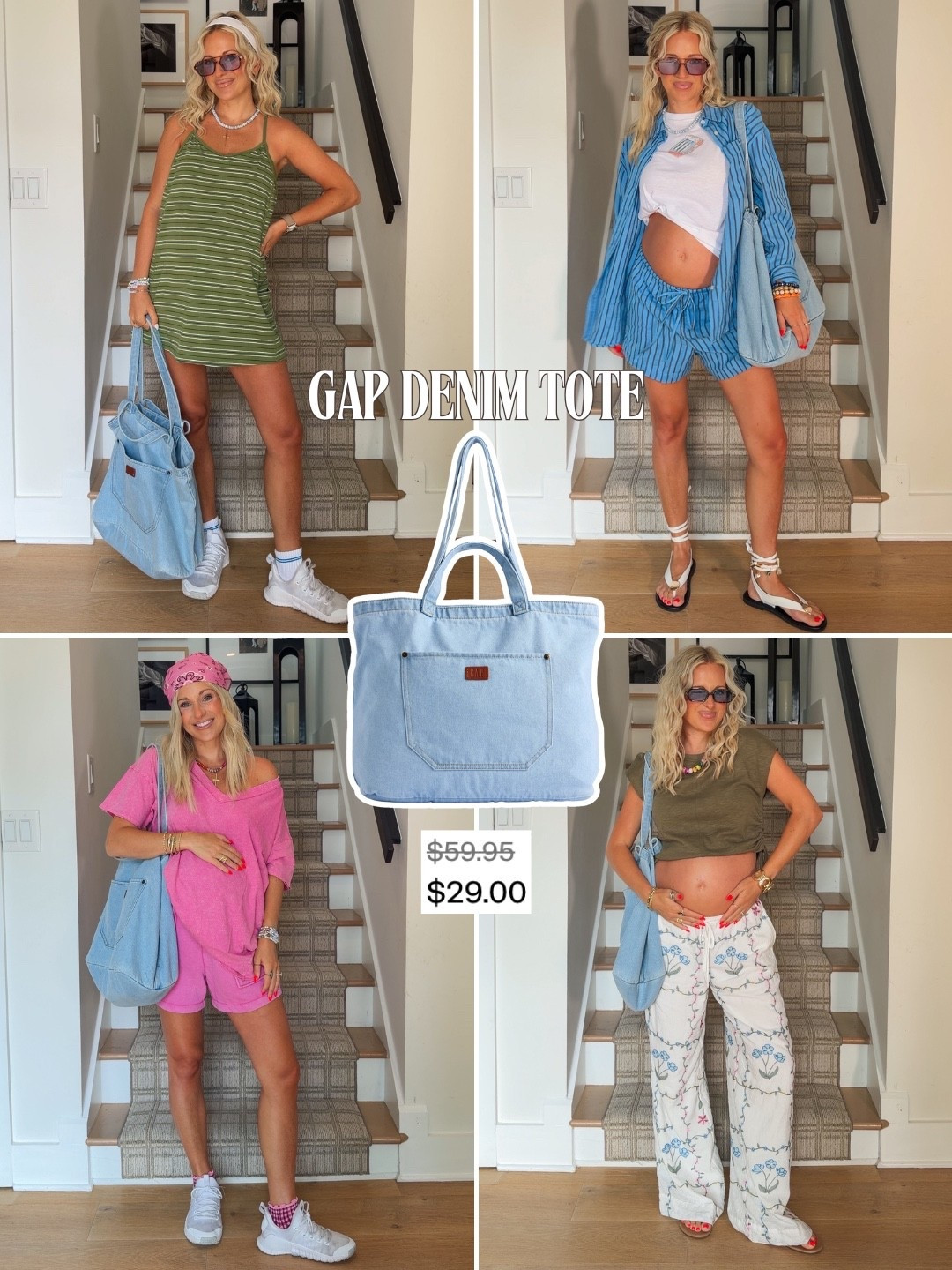 CANNOT stop carrying this denim tote! On sale for $29 right now too — the perfect catch all bag!

#LTKootd #LTKSeasonal #LTKmomlife