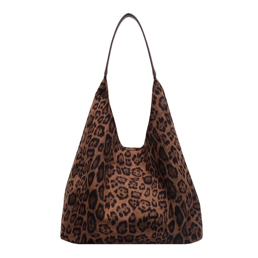 YFGBCX Leopard Tote Bag for Women Cheetah Purse Brown Vintage Hobo Bag Large Capacity Work Tote B... | Amazon (US)