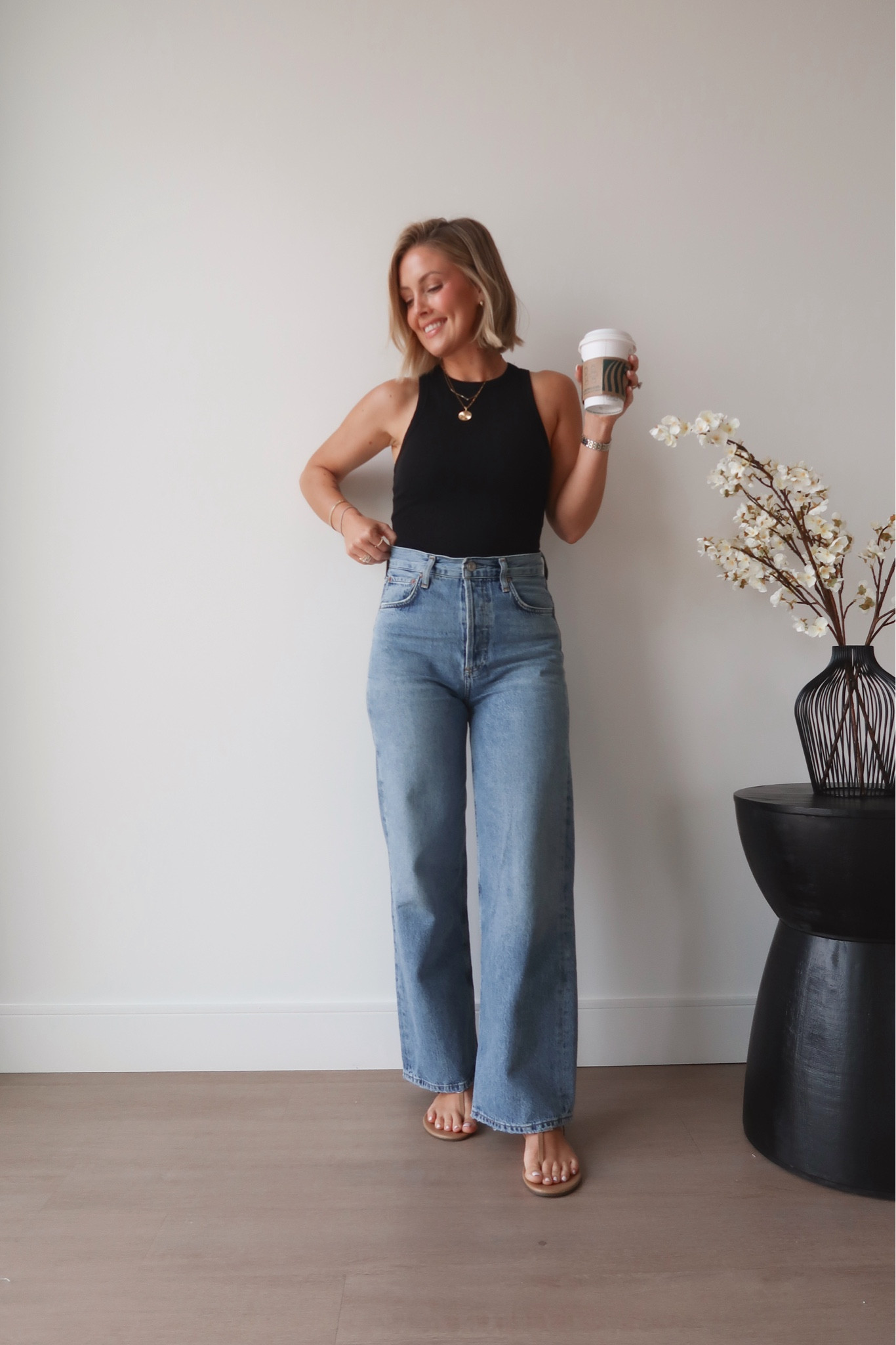 XS Abercrombie tank / Size down one in these jeans because they are meant to stretch out a bit 🤍

#LTKStyleTip #LTKShoeCrush #LTKFindsUnder100