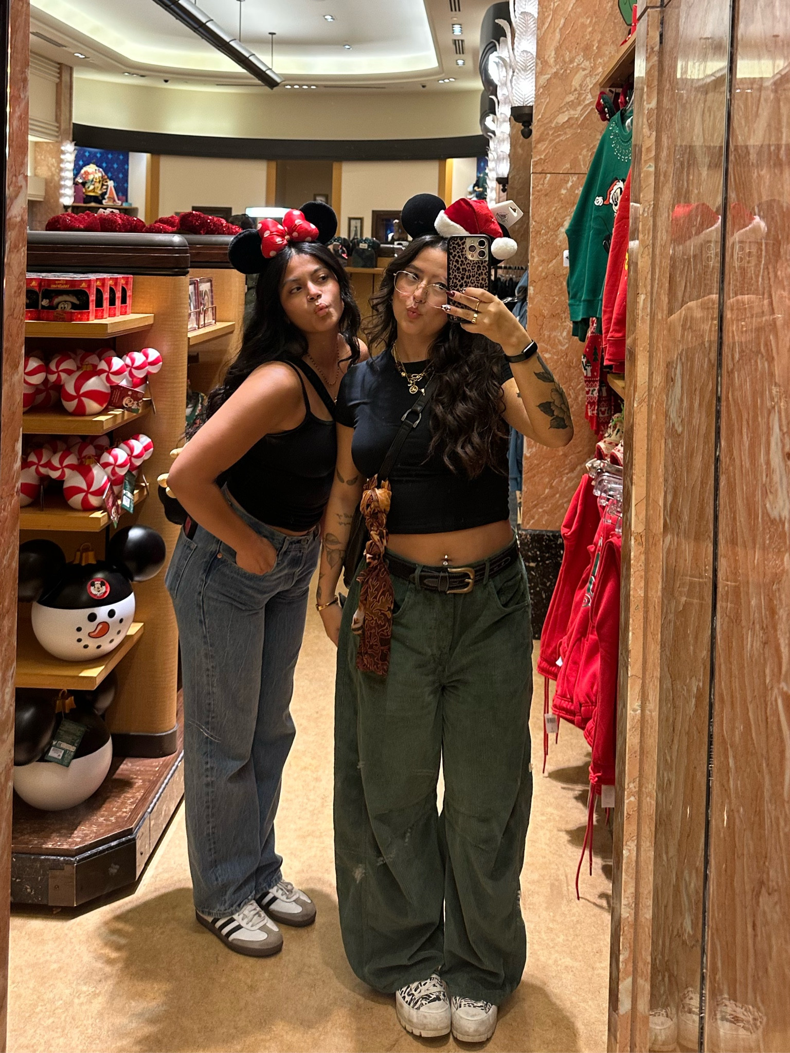 Disney fit! Pants are old/sold out but they’re the free people good luck cord mid rise barrel jeans, the shoes are VERY old converse, and the belt was thrifted

#LTKSeasonal #LTKHoliday #LTKPetite