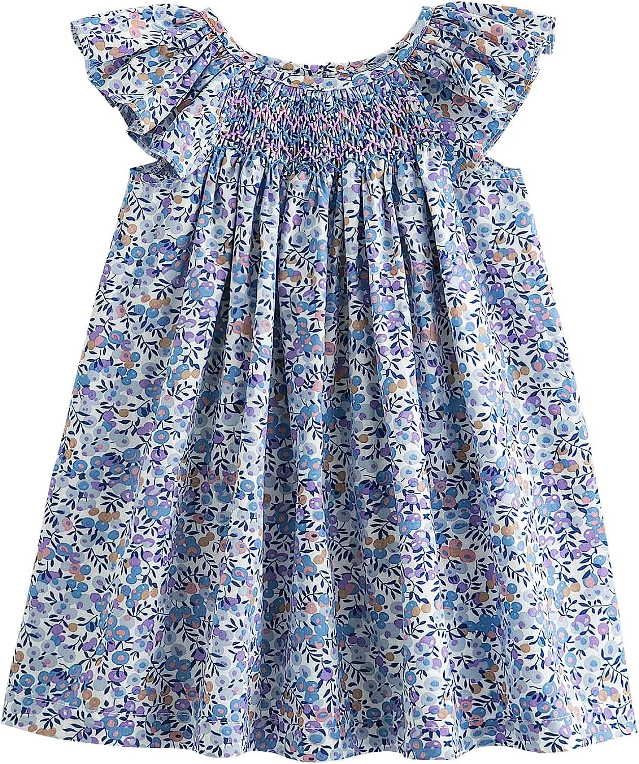 Simplee kids Baby Girls Casual Dresses Toddler Floral Dress Print Sundress Princess Dress | Amazon (US)