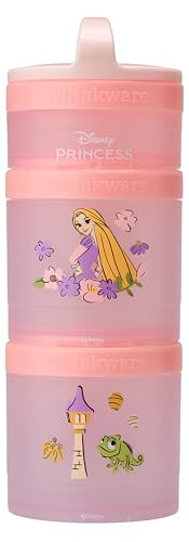 (Rapunzel) DiSNEY PRINCESS Whiskware Stackable Snack Pack - 3 Jar + Handle - White/Pink/Purple | Amazon (US)