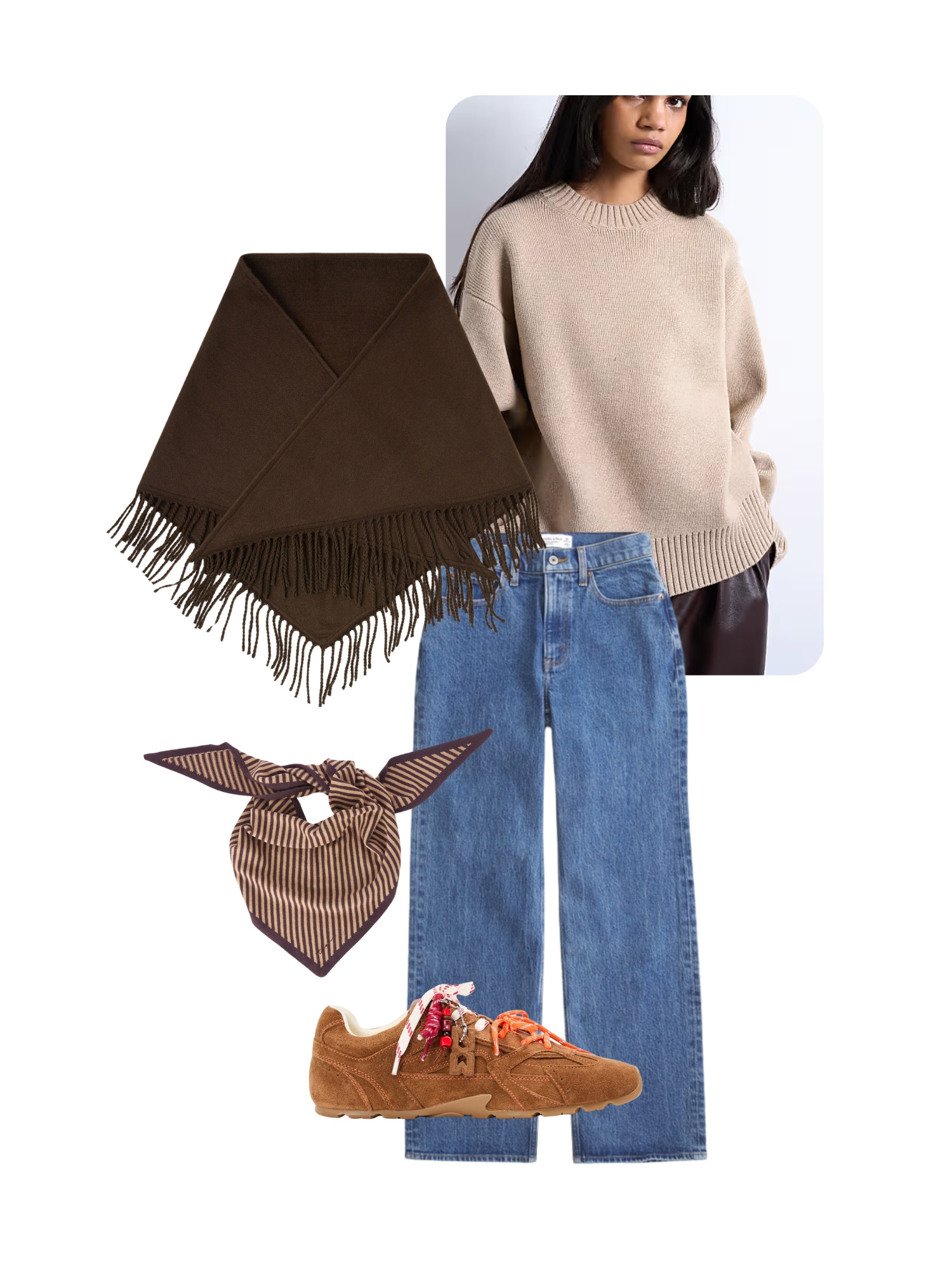 Layering with scarves and knitwear for this cold weather 

 #LTKwinter #LTKstyletip