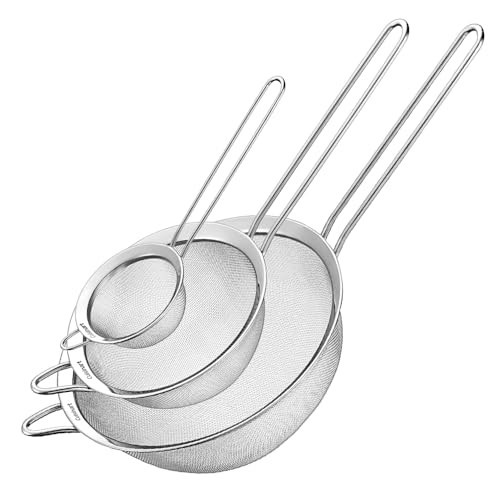 Cuisinart Mesh Strainers, 3 Count (Pack of 1) Set, CTG-00-3MS Silver | Amazon (US)