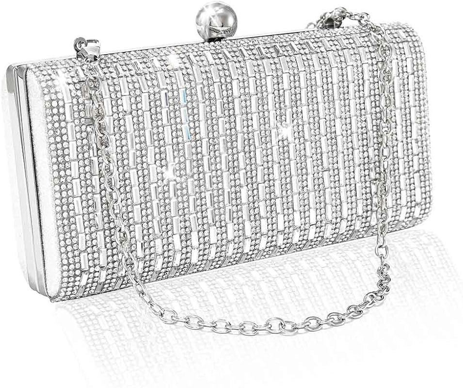 Yokawe Clutch Purses for Women Sparkling Rhinestone Evening Bag Bridal Wedding Prom Party Handbag | Amazon (US)