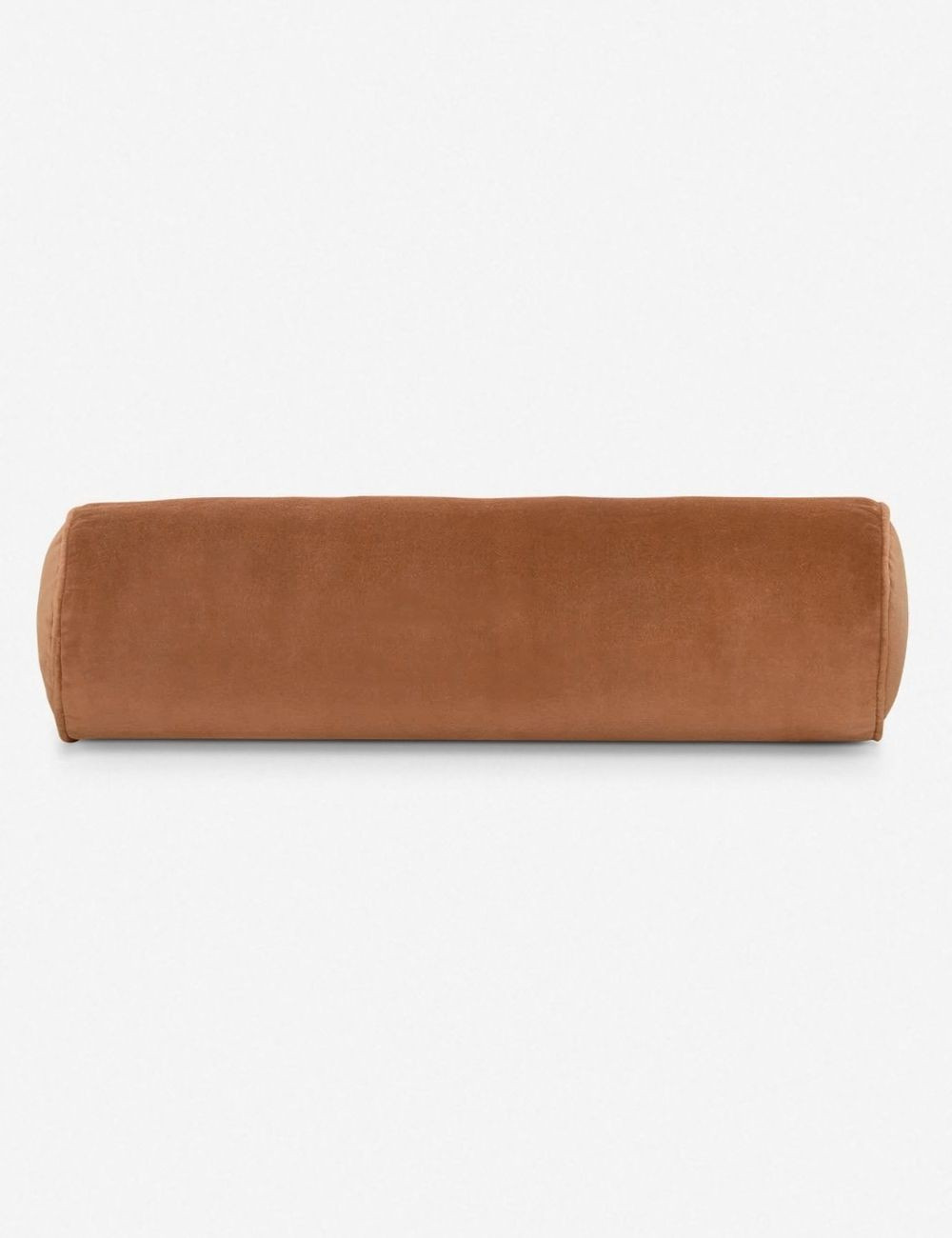 Sabine Velvet Bolster Pillow, Burnt Orange | Lulu and Georgia 