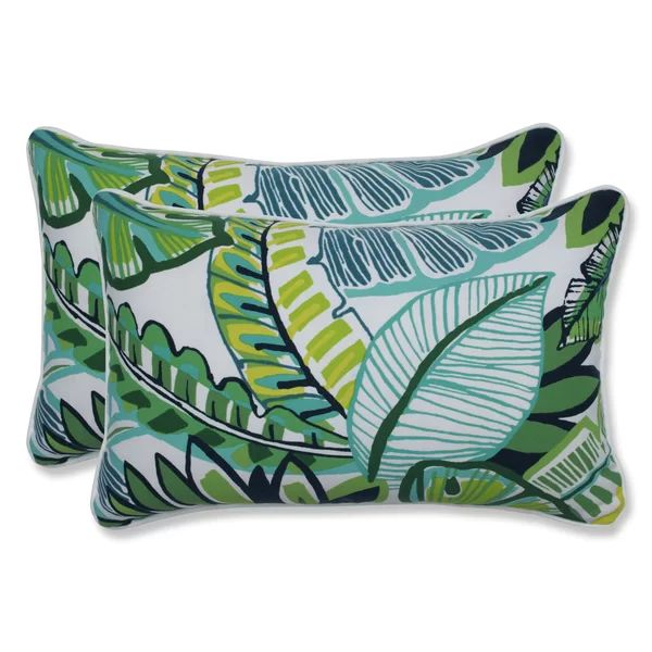 Hester Indoor/Outdoor Jungle Lumbar Pillow (Set of 2) | Wayfair North America