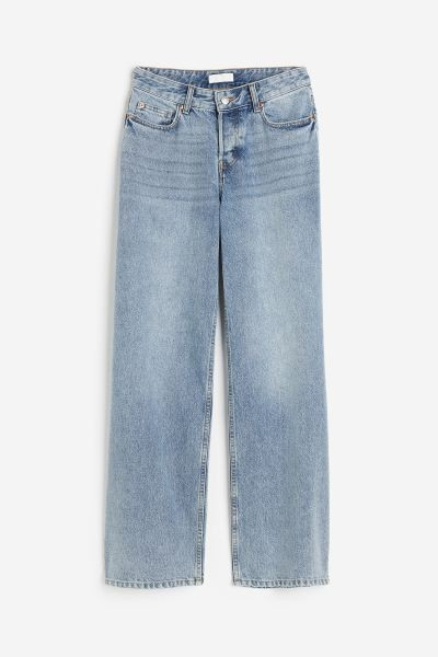Wide Regular Jeans - Helles Denimblau - Ladies | H&M DE | H&M (DE, AT, CH, NL, FI)