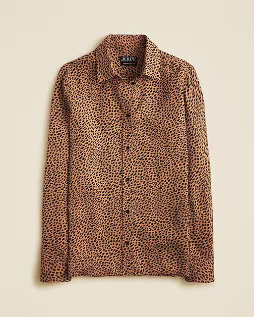 Jules classic-fit shirt in leopard print | J. Crew US