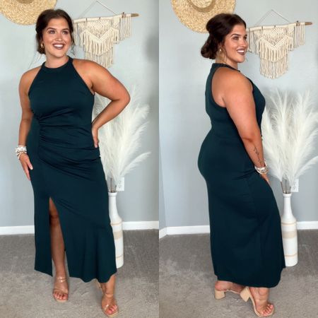 Midsize Fall wedding guest dress👗💒🥂
Size: XL 
#midsizeoutfits #ootn #weddingguest #formalwear #blacktie #weddingguestoutfit #maxidress #gown #heels 

#LTKcurves #LTKwedding #LTKmidsize