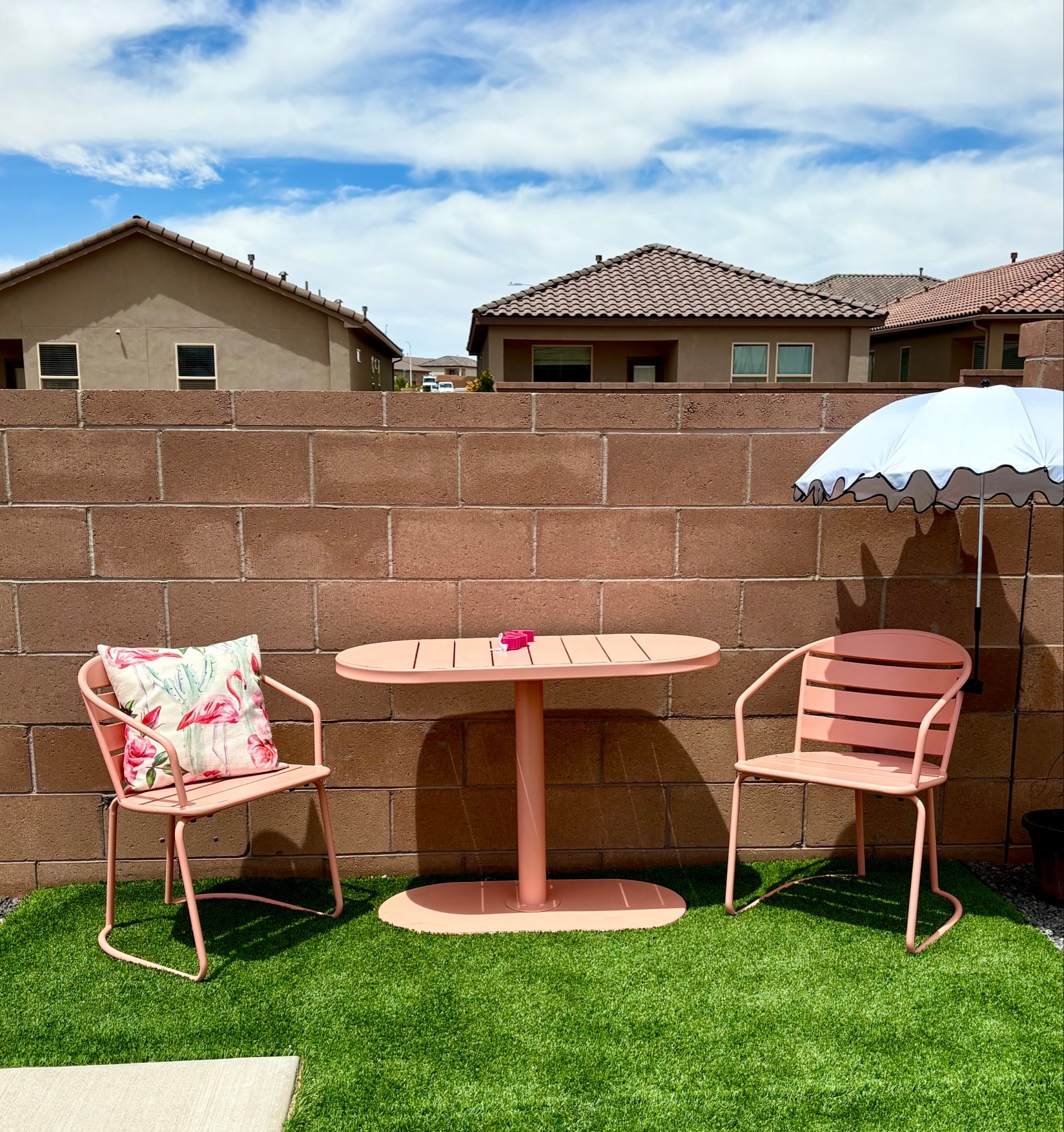 ✨🔥BACK IN STOCK🔥✨ and ON SALE‼️🥹🥰 Cutest little outdoor iron bistro set comes in so many fun colors! 😍🤗 I added this scalloped chair umbrella & that also comes in a variety of colors 😌 Customize YOUR cozy spot before they sell out! 🤩🦩

#LTKSeasonal #LTKHome