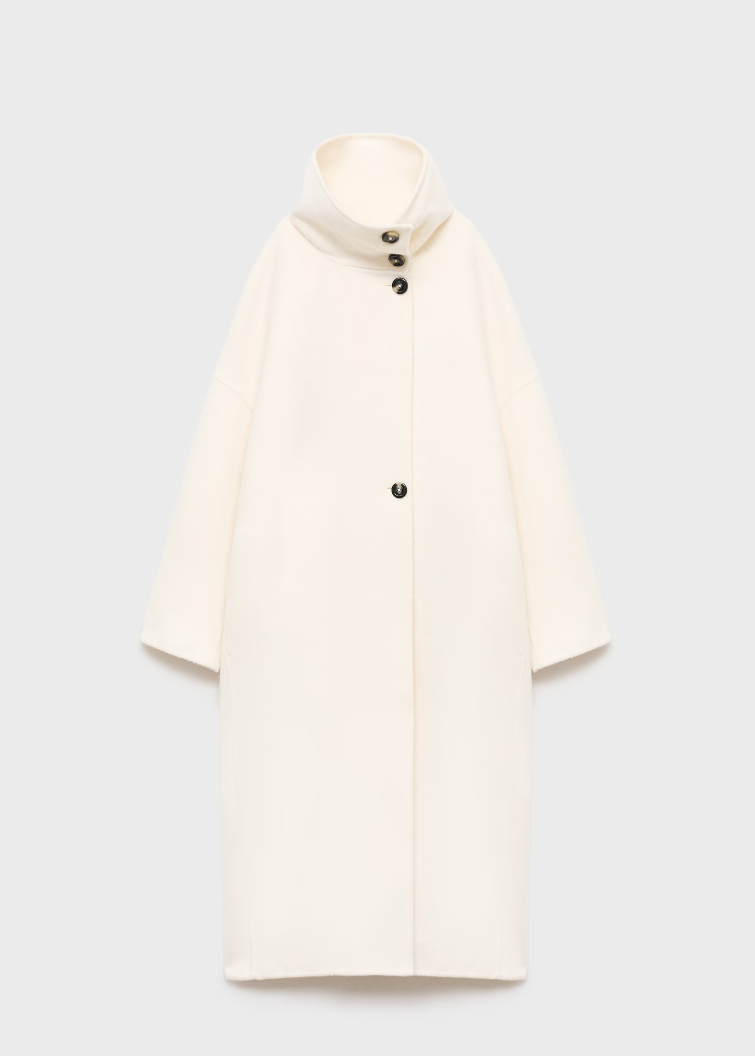 Wool funnel neck coat | Mango (US/MX/AU)