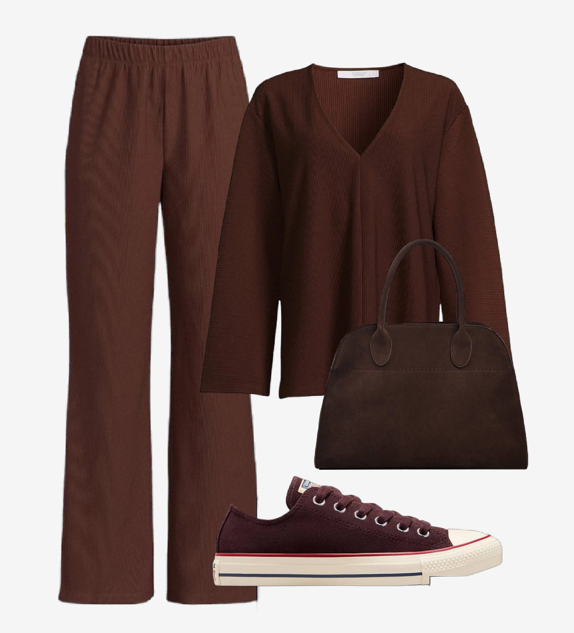 Beautiful in all brown 🤎 

Spotted on Michelle Keegan 

#converse #loungewear #cosy #knit 

#LTKwinter #LTKtravel #LTKstyletip