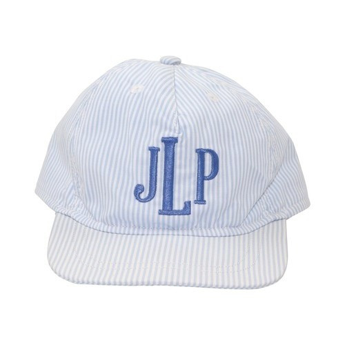 Blue Mini Stripe Child's Hat | Cecil and Lou