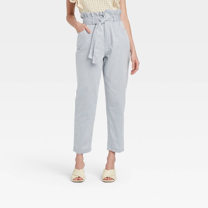 Women's Ankle Length Denim Trousers - Who What Wear™ Blue | Target