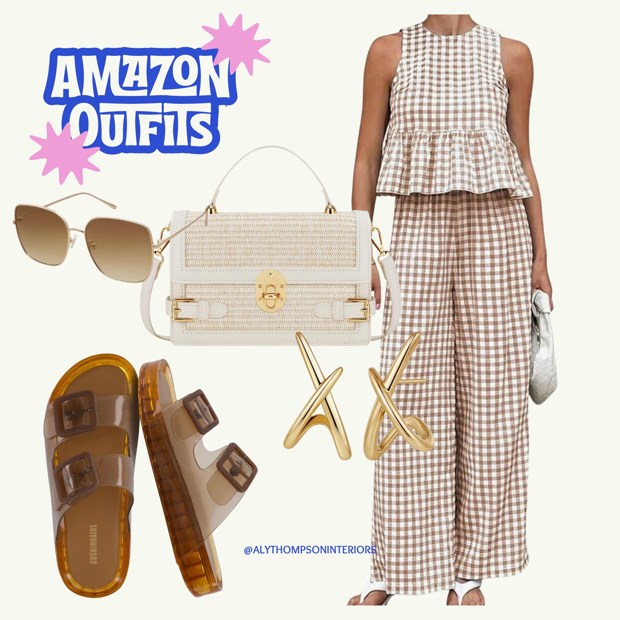 mazon Outfit | Mom Finds | Mom Outfit | Cozy | Summer Fit | Summer Set | Sunglasses | Handbag | Purse | Sandals | Sneakers | Necklace  

 #LTKgrwm #LTKootd #LTKMidsize