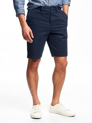 Old Navy Slim Built In Flex Ultimate Khaki Shorts For Men 10" Size 28W - Ink blue | Old Navy US