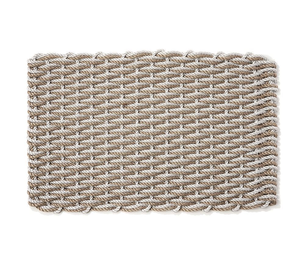 The Rope Co. Elemental Two-Tone Handwoven Doormat | Pottery Barn (US)