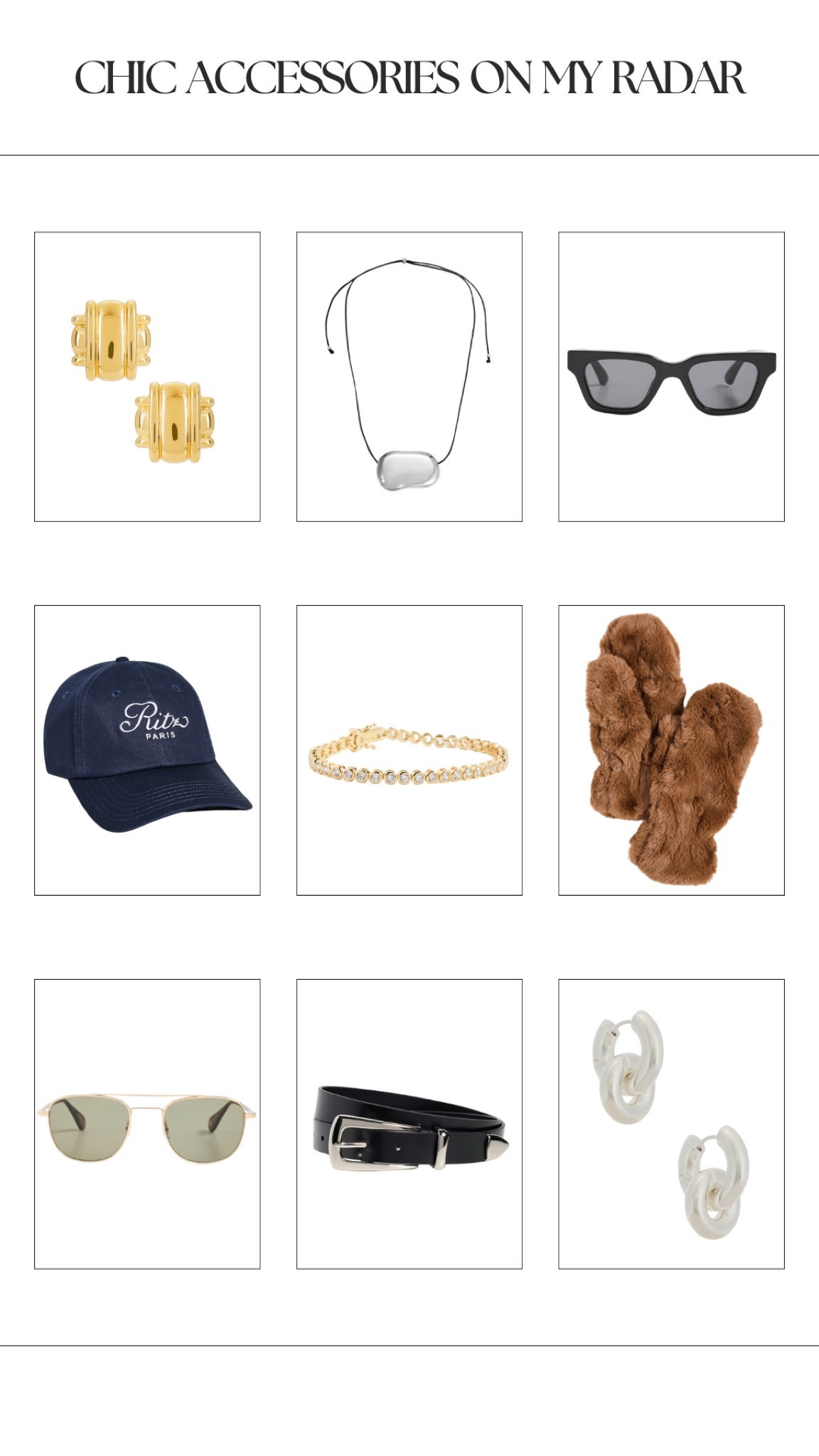 chic accessories on my radar

#LTKStyleTip #LTKFindsUnder100 #LTKFindsUnder50
