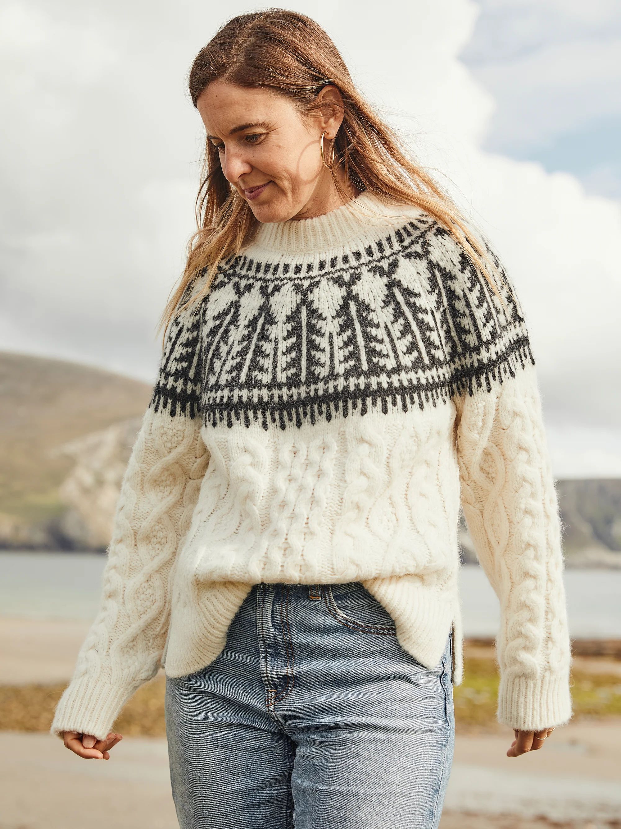 Native Knitter Frost Fair Isle Crew | Faherty